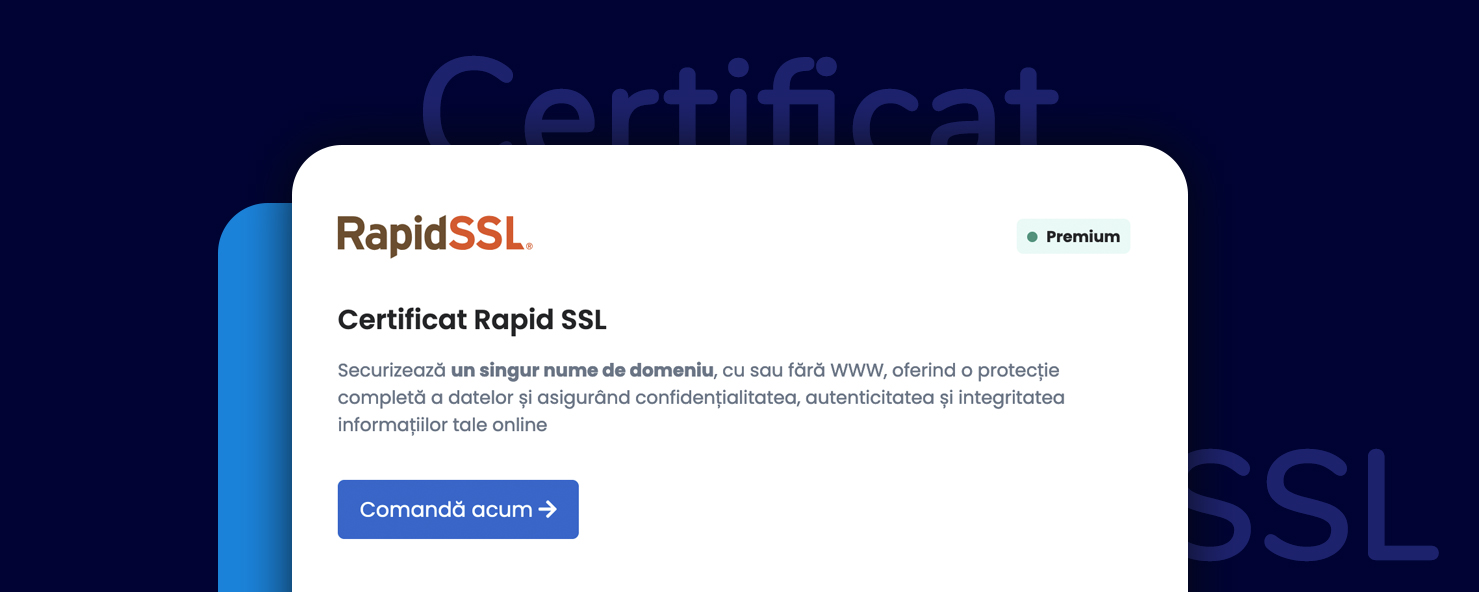 Asigură-ți Securitatea Online cu un Certificat Rapid SSL