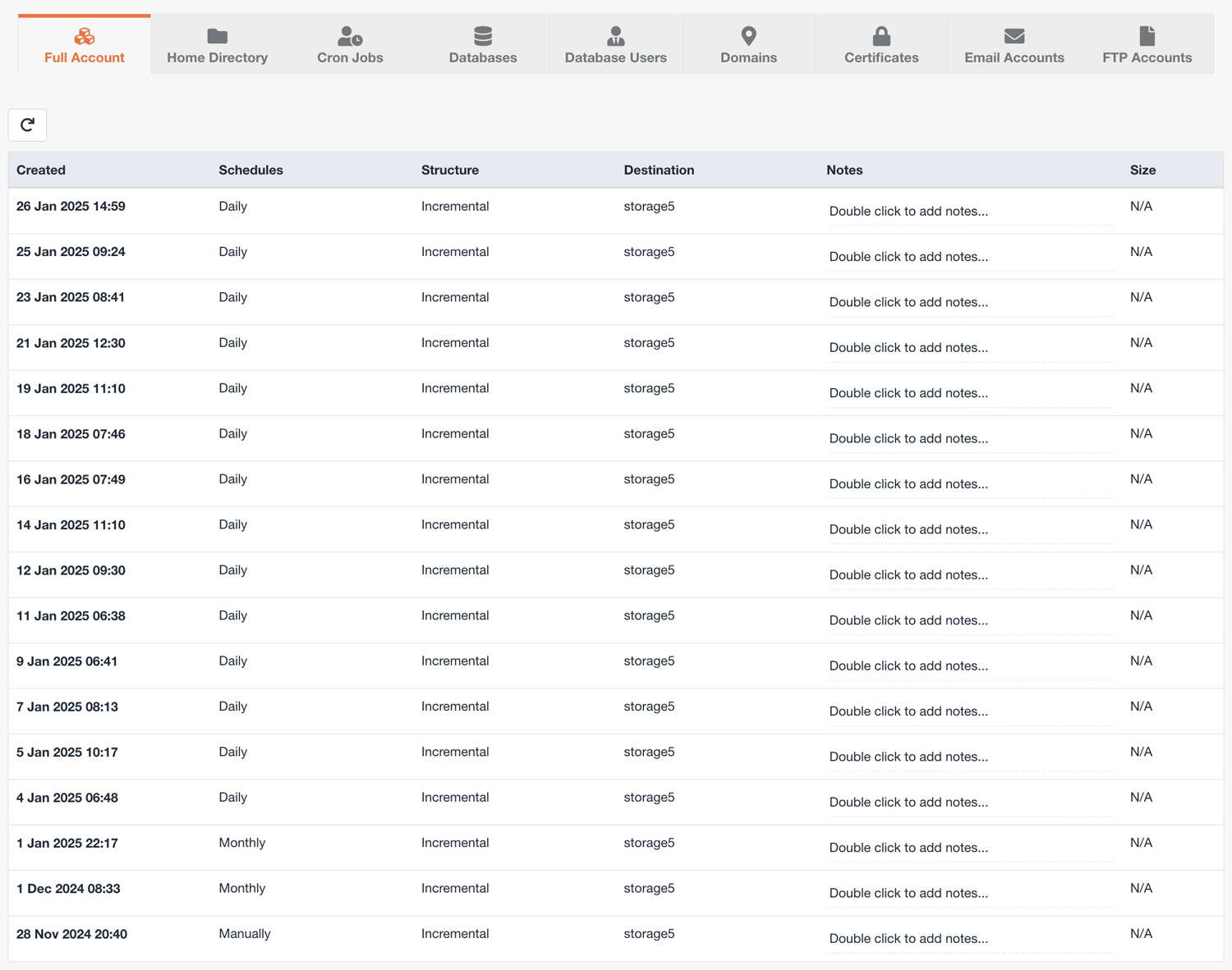 JetBackup 5 - Namebox