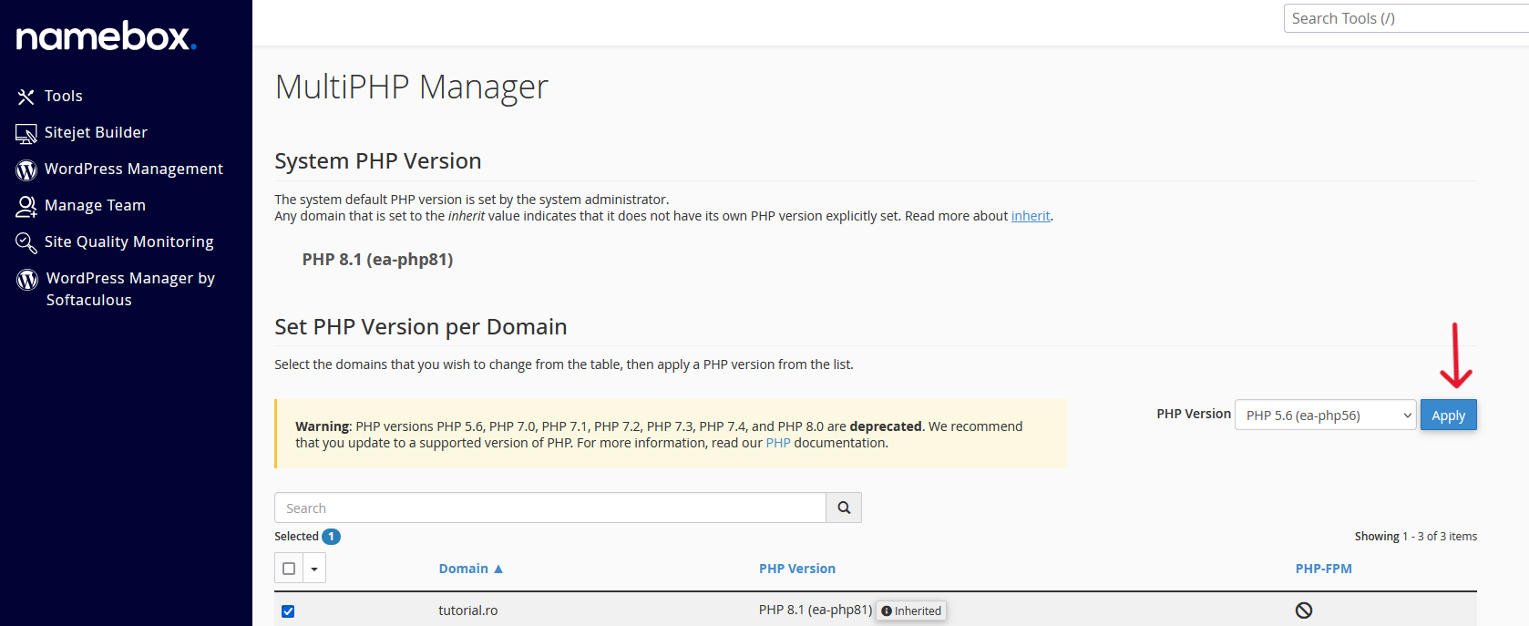 web hosting cu cpanel si php