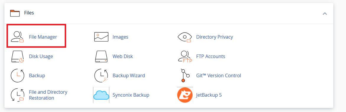 Intram in file manager